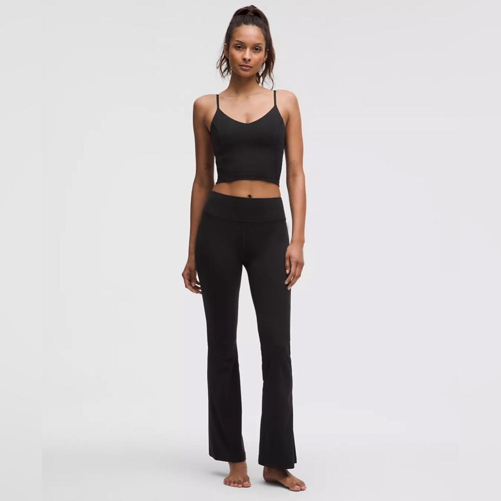 Lululemon Groove 29.5-30 inseam black HR Nulu Align flared pant short 6